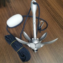 Lnshop 3.5lb Tekne Çapa Katlanır Grapnel Ankraj 40FT Deniz Sınıfı Ipi Dayanıklı (Yurt Dışından)