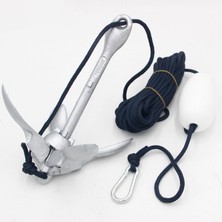 Lnshop 3.5lb Tekne Çapa Katlanır Grapnel Ankraj 40FT Deniz Sınıfı Ipi Dayanıklı (Yurt Dışından)