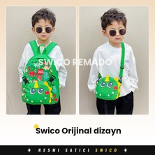 Swico Remado Çıkarılabilir Çapraz Çantalı Karikatür Desen Baskılı Anaokulu Çantası (Yurt Dışından)