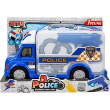 Zapp Toys Sesli ve Işıklı Polis Aracı Seti 7 Parça Eğlenceli Oyun Aksesuarları ile Çocuklar için