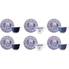 Karaca Blue Odyssey 6 Kişilik Kahve Fincan Takımı 80 ml