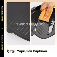 Swico Remado Ahşap Katlanır Saplı Kamp Karbon Çelik Izgara Tava (Yurt Dışından)