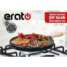 Erato Çift Taraflı Döküm Tava Granit Kaplama 34 Cm. - 1800 Gr.