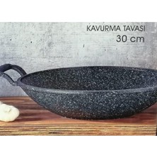 Falez Black Plus 30 cm Siyah Granit Döküm Kavurma Tavası Fbp