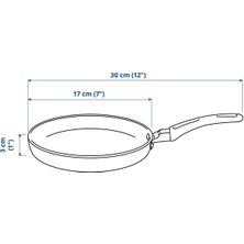 IKEA Hemlagad Kızartma Tavası, 17CM Gri 704.679.62