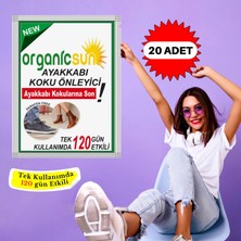 Organicsun 20'li Paket Ayakkabı Koku Önleyici Giderici Toz 120 Gün Etkili Ayak Kokusu Tozu Giderici