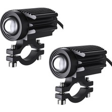 Lnshop 2 Motosiklet LED Farlar Seti Evrensel Testmen Aksesuar (Yurt Dışından)