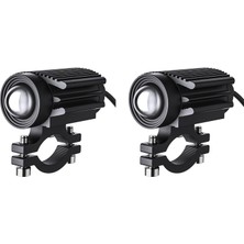 Lnshop 2 Motosiklet LED Farlar Seti Evrensel Testmen Aksesuar (Yurt Dışından)