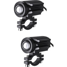 Lnshop 2 Motosiklet LED Farlar Seti Evrensel Testmen Aksesuar (Yurt Dışından)