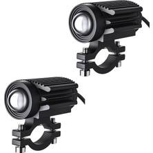 Lnshop 2 Motosiklet LED Farlar Seti Evrensel Testmen Aksesuar (Yurt Dışından)