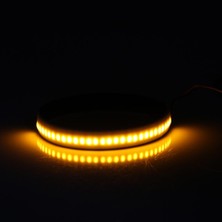 Lnshop DC12V Amber LED Motosiklet Çatal Turn Sinyalleri Işık Göstergesi Gündüz Çalışması (Yurt Dışından)