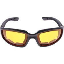 Lnshop Rüzgara Dayanıklı Köpük Yastıklı Güneş Gözlüğü Spor Motosiklet Binicilik Gözlükleri Sarı (Yurt Dışından)