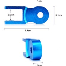 Lnshop 77MM Motosiklet Arka Amortisör Yükseklik Uzatma Genişletici Riser Siyah (Yurt Dışından)