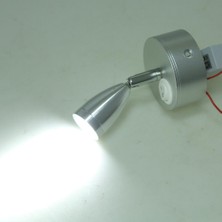 Lnshop 12V-GÖZ Koruma Okuma Işık Ayarlanabilir Eklem LED Okuma Işıkları Gümüş (Yurt Dışından)