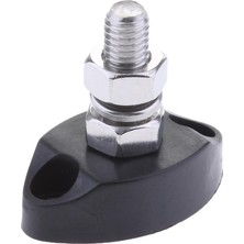 Lnshop Deniz Sınıfı Paslanmaz Çelik Yalıtımlı Terminal Bloğu 6mm Tek Saplama Siyah 6mm (Yurt Dışından)