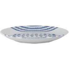 Porland Marine Blue Desen3 Düz Tabak 19 cm