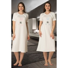 Effortt Kadın Pembe Lohusa Gecelik 2073