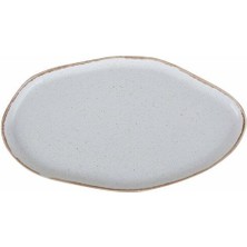 Porland Pure Seasons Bej Kayık Tabak 27 cm