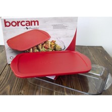 Paşabahçe Silikon Kapaklı Dikdörtgen Borcam Tepsi 59124