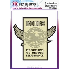 F17 Ajans Ütü ile Yapışan Tekstil Baskı Görseli Koors