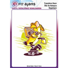 F17 Ajans Ütü ile Yapışan Tekstil Baskı Görseli