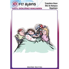 F17 Ajans Ütü ile Yapışan Tekstil Baskı Görseli