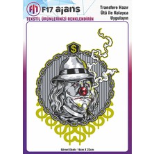 F17 Ajans Ütü ile Yapışan Tekstil Baskı Görseli