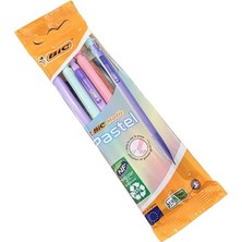 Bic Matic Pastel Renkler 5'li Özel Pakette 0,7 Uçlu Mekanik Basmalı Versatil Kalem Seti