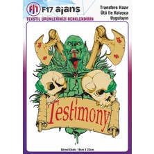 F17 Ajans Ütü ile Yapışan Tekstil Baskı Görseli Testimony