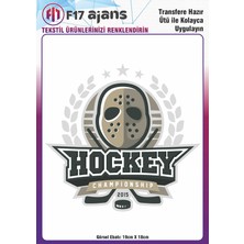 F17 Ajans Ütü ile Yapışan Tekstil Baskı Görseli Hockey