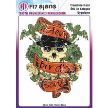 F17 Ajans Ütü ile Yapışan Tekstil Baskı Görseli Listen Birds Song