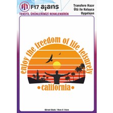 F17 Ajans Ütü ile Yapışan Tekstil Baskı Görseli