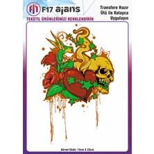 F17 Ajans Ütü ile Yapışan Tekstil Baskı Görseli