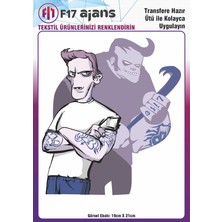 F17 Ajans Ütü ile Yapışan Tekstil Baskı Görseli