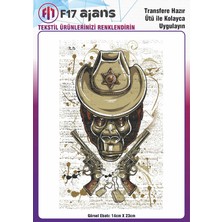 F17 Ajans Ütü ile Yapışan Tekstil Baskı Görseli