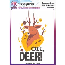 F17 Ajans Ütü ile Yapışan Tekstil Baskı Görseli