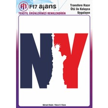 F17 Ajans Ütü ile Yapışan Tekstil Baskı Görseli New York
