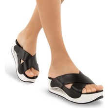 Muya 31210 Penelope Anatomik Air Max Taban Kadın Terlik Siyah