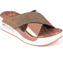 Muya 31169 Fly Anatomik Air Max Tabanlı Kadın Terlik  Bronz