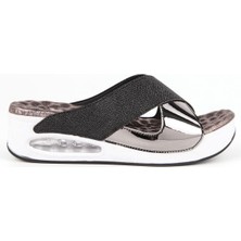 Muya 31169 Fly Anatomik Air Max Tabanlı Kadın Terlik  Siyah