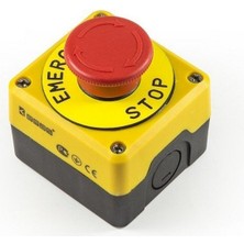 Emas P1EC400E40K Sarı-Siyah Pl.kutu Tekli Stop Emn.etiketli