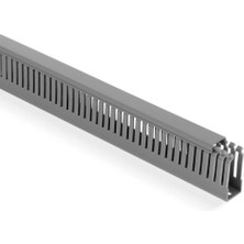 Mutlusan 25X60 Kablo Kanalı (Delikli)(Gri)(2 Metre)