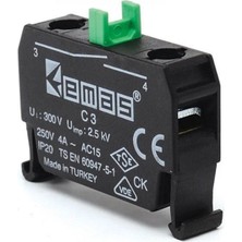 Emas C3CK 1na Kumanda Butonu Siyah Renkli C Butona Uygun Kutuluk