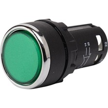 Emas MB100DY B Serisi Monoblok Buton Yeşil Camlı 1no