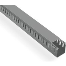 Mutlusan 40X40 Kablo Kanalı (Delikli)(Gri)(2 Metre)