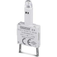 Emas D9 D Ledli Kontak Blok Yesıl