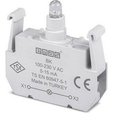 Emas Bk B Sinyal Kırmızı Led'li Blok 100-230 V Ac