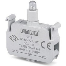 Emas Cb5 C Sinyal Beyaz LED Butonluk 12-30 V Ac/dc