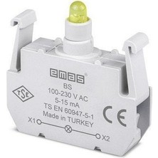 Emas Bs B Sinyal Sarı Led'li Blok 100-230 V Ac