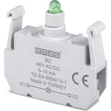 Emas Bz 48V Ac/dc Ledli Yeşil Sinyal Blok Butonu